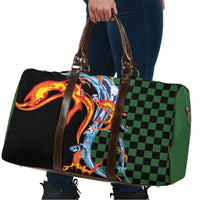 Japanese Asanoha Pattern Travel Bag Sun Flame Slayer Dragon Hinokami Kagura Spirit - Wonder Print Shop