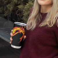 Japanese Asanoha Pattern Tumbler Cup Sun Flame Slayer Dragon Hinokami Kagura Spirit - Wonder Print Shop