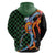 Japanese Asanoha Pattern Zip Hoodie Sun Flame Slayer Dragon Hinokami Kagura Spirit - Wonder Print Shop