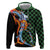 Japanese Asanoha Pattern Zip Hoodie Sun Flame Slayer Dragon Hinokami Kagura Spirit - Wonder Print Shop
