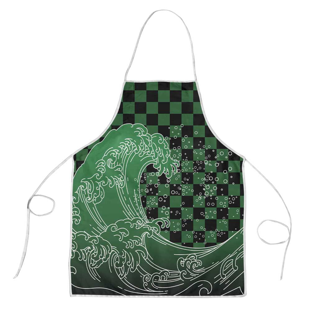 Japanese Asanoha Pattern Apron Water Breathing Slayer Dragon - Wonder Print Shop