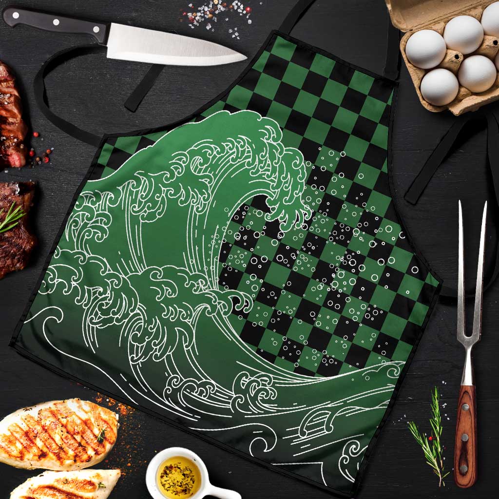 Japanese Asanoha Pattern Apron Water Breathing Slayer Dragon - Wonder Print Shop