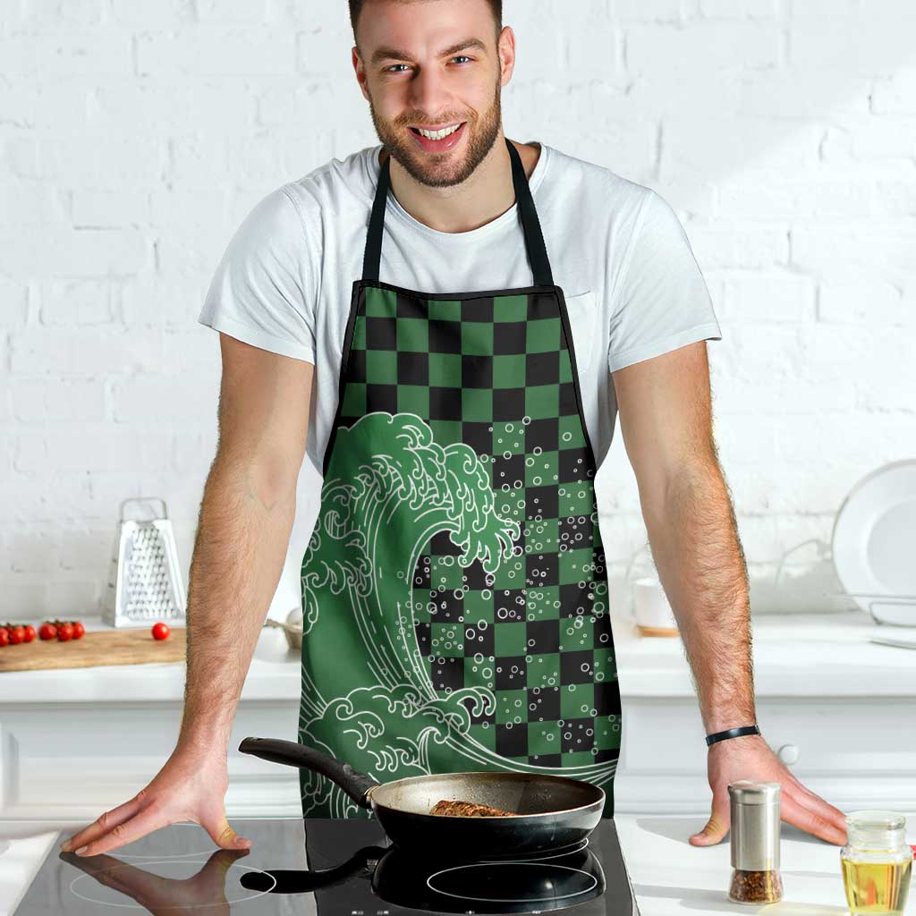 Japanese Asanoha Pattern Apron Water Breathing Slayer Dragon - Wonder Print Shop