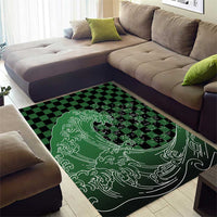Japanese Asanoha Pattern Area Rug Water Breathing Slayer Dragon - Wonder Print Shop