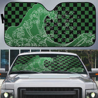 Japanese Asanoha Pattern Auto Sun Shade Water Breathing Slayer Dragon - Wonder Print Shop