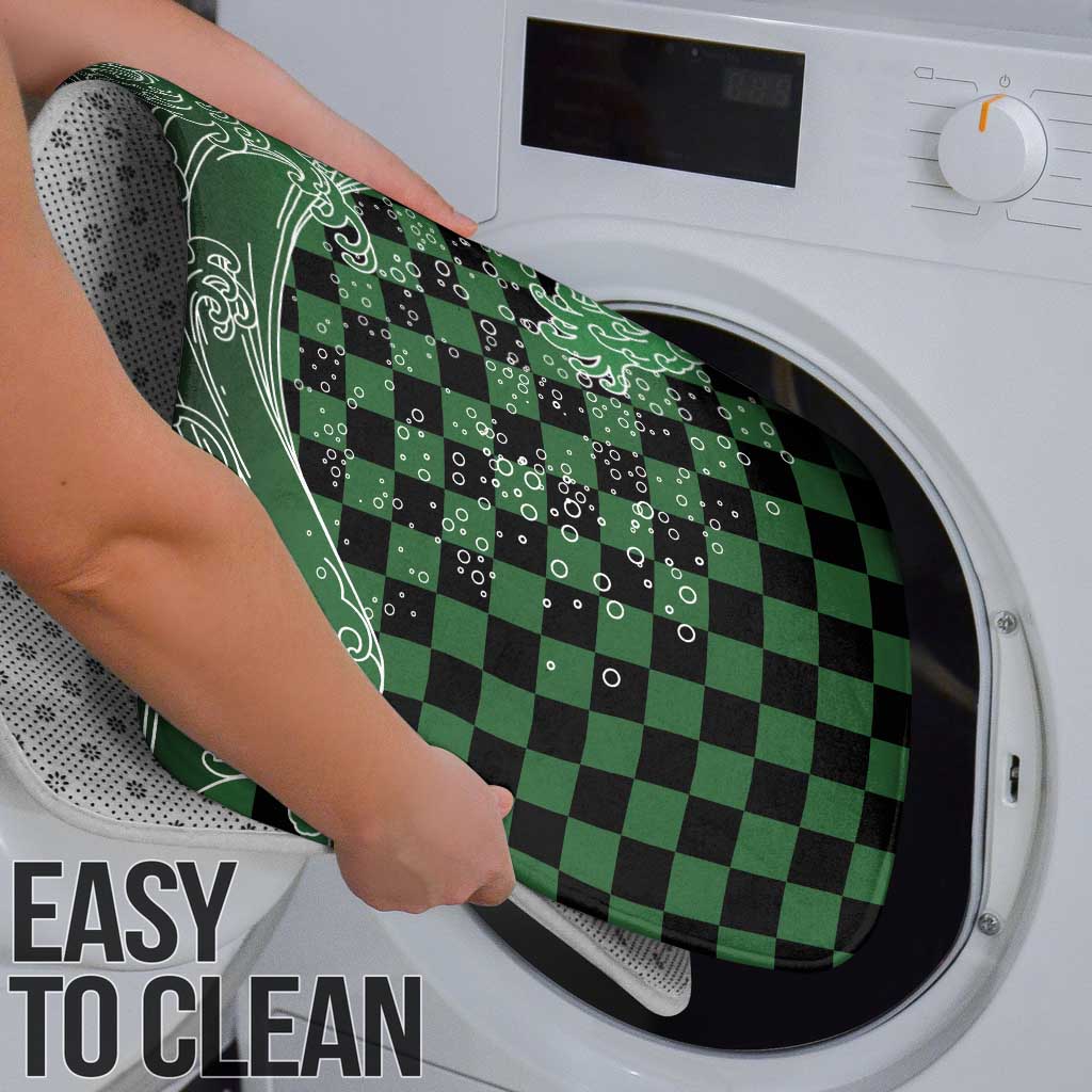 Japanese Asanoha Pattern Bathroom Set Water Breathing Slayer Dragon - Wonder Print Shop