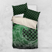 Japanese Asanoha Pattern Bedding Set Water Breathing Slayer Dragon - Wonder Print Shop