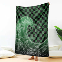 Japanese Asanoha Pattern Blanket Water Breathing Slayer Dragon - Wonder Print Shop