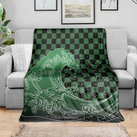 Japanese Asanoha Pattern Blanket Water Breathing Slayer Dragon - Wonder Print Shop
