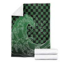 Japanese Asanoha Pattern Blanket Water Breathing Slayer Dragon - Wonder Print Shop