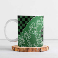 Japanese Asanoha Pattern Ceramic Mug Water Breathing Slayer Dragon - Wonder Print Shop