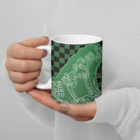 Japanese Asanoha Pattern Ceramic Mug Water Breathing Slayer Dragon - Wonder Print Shop