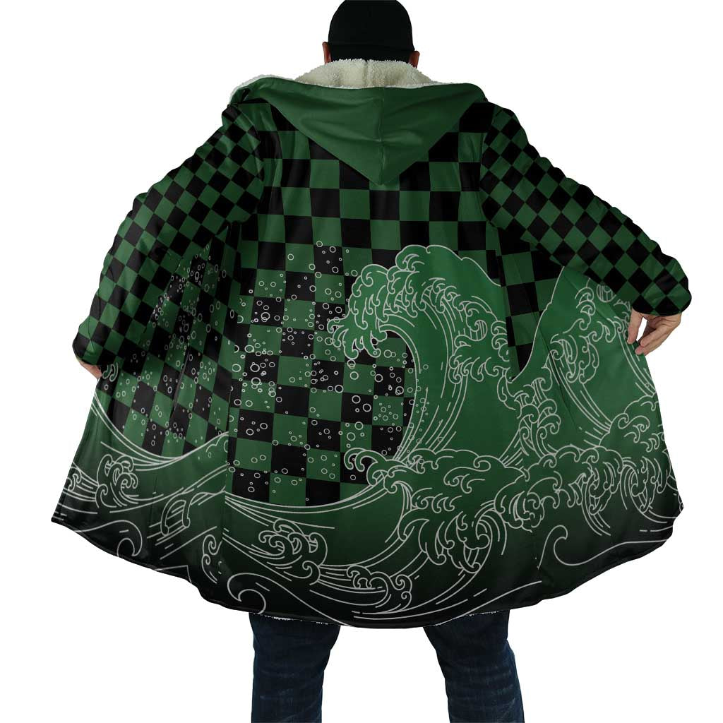 Japanese Asanoha Pattern Cloak Water Breathing Slayer Dragon - Wonder Print Shop