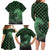 Japanese Asanoha Pattern Family Matching Long Sleeve Bodycon Dress and Hawaiian Shirt Water Breathing Slayer Dragon - Wonder Print Shop