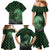 Japanese Asanoha Pattern Family Matching Mermaid Dress and Hawaiian Shirt Water Breathing Slayer Dragon - Wonder Print Shop