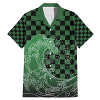 Japanese Asanoha Pattern Family Matching Mermaid Dress and Hawaiian Shirt Water Breathing Slayer Dragon - Wonder Print Shop