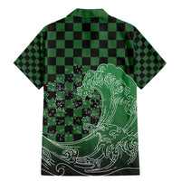 Japanese Asanoha Pattern Family Matching Mermaid Dress and Hawaiian Shirt Water Breathing Slayer Dragon - Wonder Print Shop