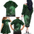 Japanese Asanoha Pattern Family Matching Off The Shoulder Long Sleeve Dress and Hawaiian Shirt Water Breathing Slayer Dragon - Wonder Print Shop