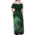 Japanese Asanoha Pattern Family Matching Off Shoulder Maxi Dress and Hawaiian Shirt Water Breathing Slayer Dragon - Wonder Print Shop