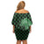 Japanese Asanoha Pattern Family Matching Off Shoulder Short Dress and Hawaiian Shirt Water Breathing Slayer Dragon - Wonder Print Shop