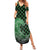 Japanese Asanoha Pattern Family Matching Summer Maxi Dress and Hawaiian Shirt Water Breathing Slayer Dragon - Wonder Print Shop