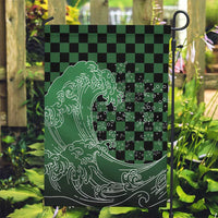 Japanese Asanoha Pattern Garden Flag Water Breathing Slayer Dragon - Wonder Print Shop