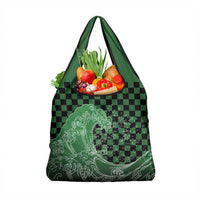 Japanese Asanoha Pattern Grocery Bag Water Breathing Slayer Dragon - Wonder Print Shop