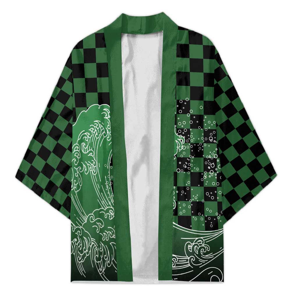 Japanese Asanoha Pattern Kimono Water Breathing Slayer Dragon - Wonder Print Shop