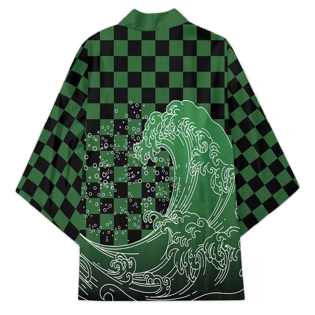 Japanese Asanoha Pattern Kimono Water Breathing Slayer Dragon - Wonder Print Shop
