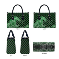 Japanese Asanoha Pattern Leather Bag Water Breathing Slayer Dragon - Wonder Print Shop