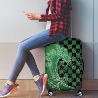 Japanese Asanoha Pattern Luggage Cover Water Breathing Slayer Dragon - Wonder Print Shop