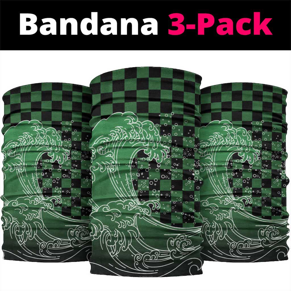 Japanese Asanoha Pattern Neck Gaiter Water Breathing Slayer Dragon - Wonder Print Shop