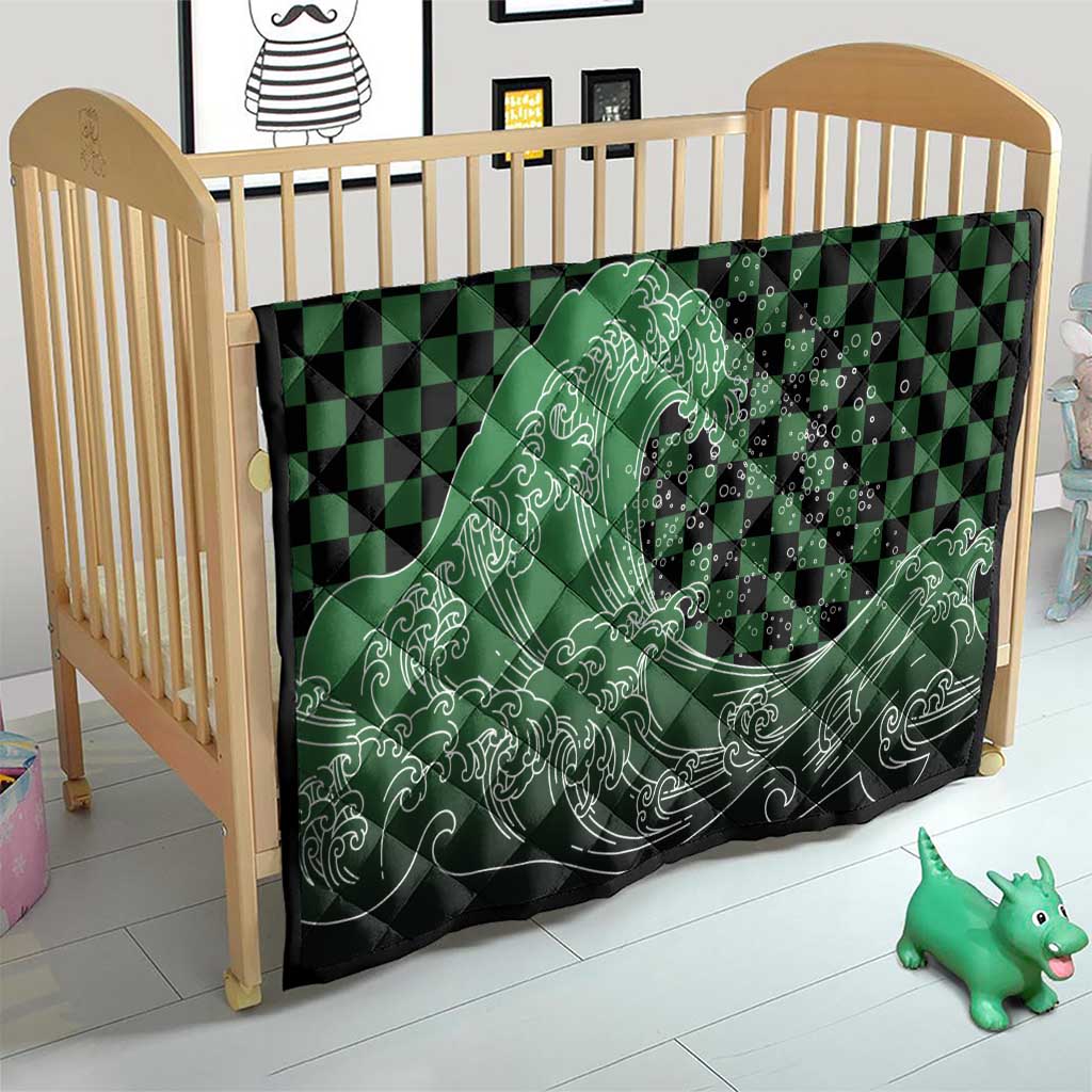 Japanese Asanoha Pattern Quilt Water Breathing Slayer Dragon - Wonder Print Shop