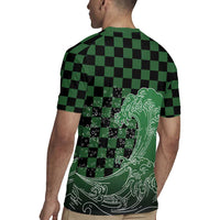 Japanese Asanoha Pattern Rugby Jersey Water Breathing Slayer Dragon - Wonder Print Shop