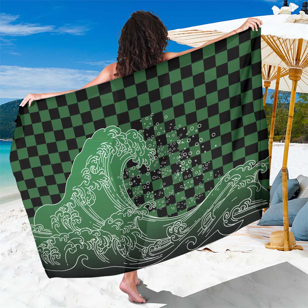 Japanese Asanoha Pattern Sarong Water Breathing Slayer Dragon - Wonder Print Shop
