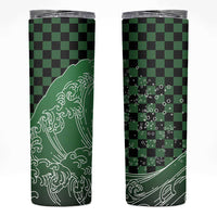 Japanese Asanoha Pattern Skinny Tumbler Water Breathing Slayer Dragon - Wonder Print Shop