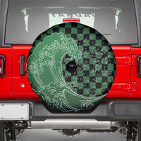 Japanese Asanoha Pattern Spare Tire Cover Water Breathing Slayer Dragon - Wonder Print Shop