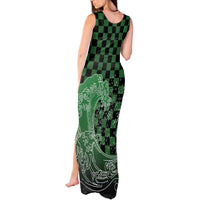 Japanese Asanoha Pattern Tank Maxi Dress Water Breathing Slayer Dragon - Wonder Print Shop