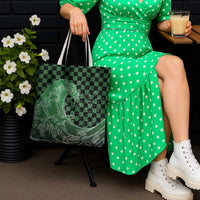 Japanese Asanoha Pattern Tote Bag Water Breathing Slayer Dragon - Wonder Print Shop