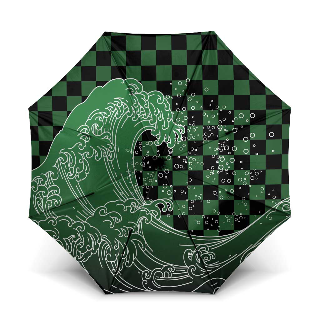 Japanese Asanoha Pattern Umbrella Water Breathing Slayer Dragon - Wonder Print Shop