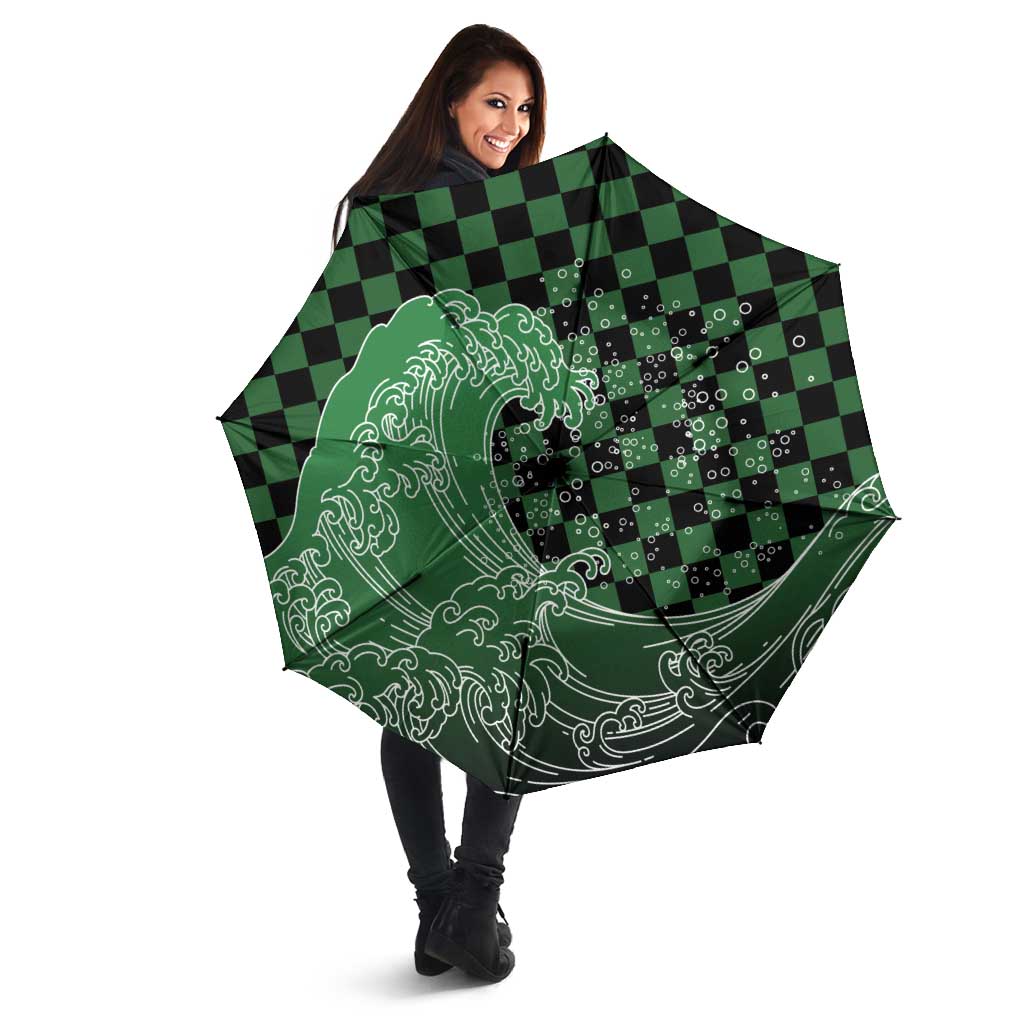 Japanese Asanoha Pattern Umbrella Water Breathing Slayer Dragon - Wonder Print Shop