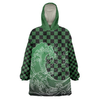 Japanese Asanoha Pattern Wearable Blanket Hoodie Water Breathing Slayer Dragon - Wonder Print Shop