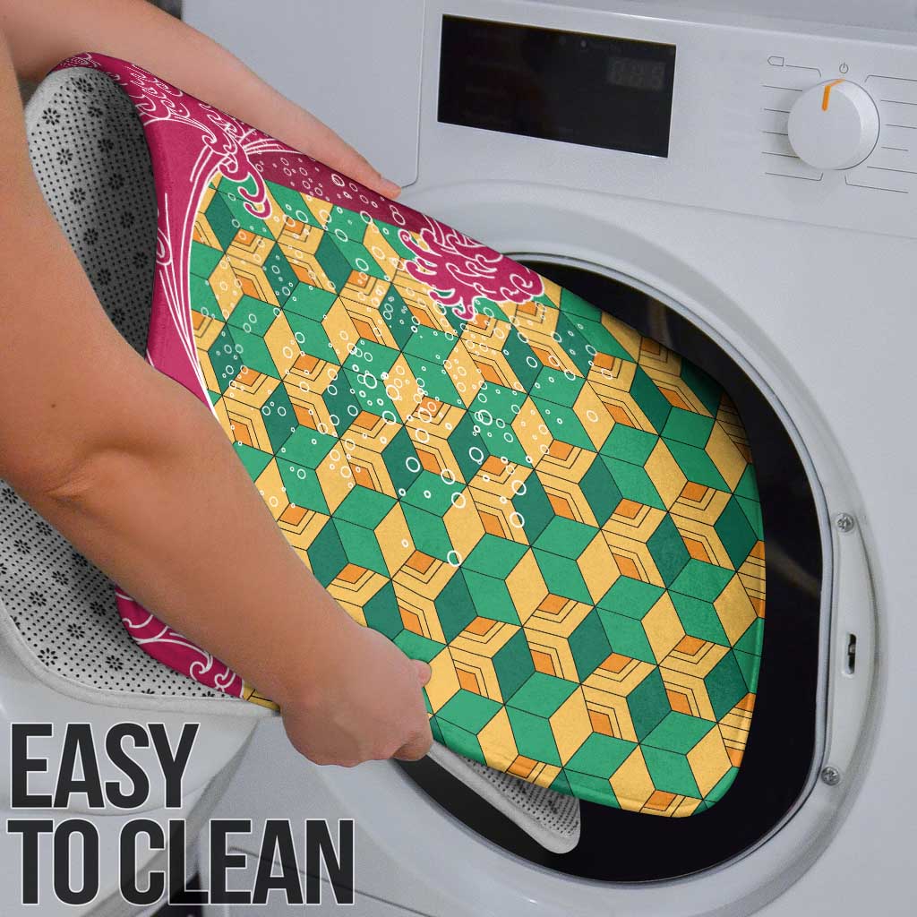 Japanese Bishamon-Kikkou Pattern Bathroom Set Water Pillar Silent River Flow - Wonder Print Shop