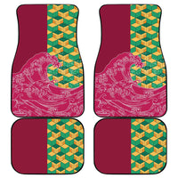 Japanese Bishamon-Kikkou Pattern Car Mats Water Pillar Silent River Flow - Wonder Print Shop