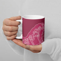 Japanese Bishamon-Kikkou Pattern Ceramic Mug Water Pillar Silent River Flow - Wonder Print Shop