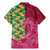 Japanese Bishamon-Kikkou Pattern Family Matching Mermaid Dress and Hawaiian Shirt Water Pillar Silent River Flow - Wonder Print Shop