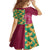Japanese Bishamon-Kikkou Pattern Family Matching Off Shoulder Short Dress and Hawaiian Shirt Water Pillar Silent River Flow - Wonder Print Shop
