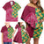 Japanese Bishamon-Kikkou Pattern Family Matching Off Shoulder Short Dress and Hawaiian Shirt Water Pillar Silent River Flow - Wonder Print Shop