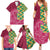 Japanese Bishamon-Kikkou Pattern Family Matching Summer Maxi Dress and Hawaiian Shirt Water Pillar Silent River Flow - Wonder Print Shop