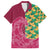 Japanese Bishamon-Kikkou Pattern Family Matching Summer Maxi Dress and Hawaiian Shirt Water Pillar Silent River Flow - Wonder Print Shop